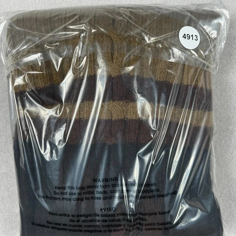Vintage Banana Republic Lambswool Sweater Mens XL Brown‎ Hong Kong Soft Stretch